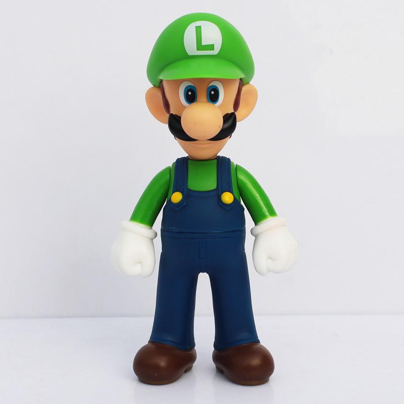 Super Mario Luigi Peach Bowser Yoshi Wario Action Figure Anime Model Toys Cartoon Doll Birthday Gift for Children Kids