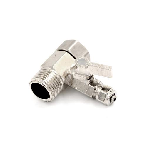 * Hot Sale Feed Water Filter Purifier Adapter 1/2'' to 1/4'' Ball Valve Faucet Tap Safe Water purifier valve Brass pure copper