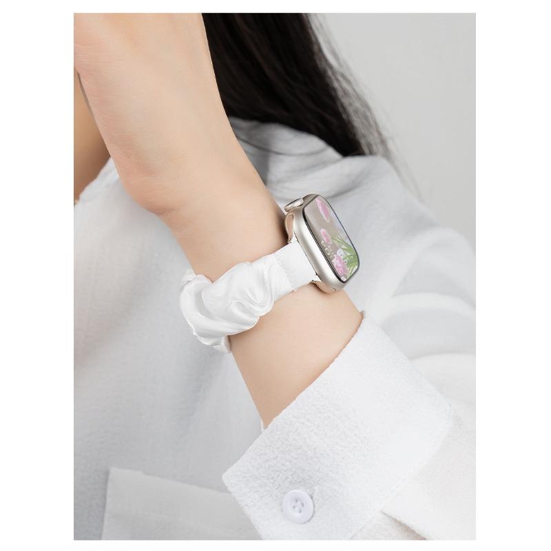 INS Шифоновый Ледяной Шелк Эластичный Ремешок-Скранч для Samsung Galaxy Fit3 SM-R390 Тонкий Девичий Браслет-Петля для Galaxy Fit 3