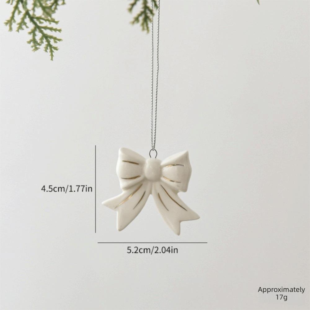 Home Decor Christmas Tree Charms Ceramic Mini Elk Pendant Penguin Christmas Pendant Party Supplies