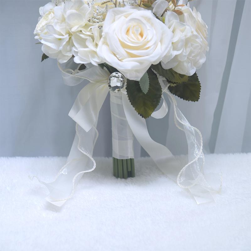 Свадебные многоцветные реквизиты для фотосъемки, многоцветные декоративные стразы, имитация свадебных роз, красивые аксессуары