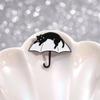 Charming Brooch Cat Black And White Cartoon Design Stylish Alloy Pin For Gifts