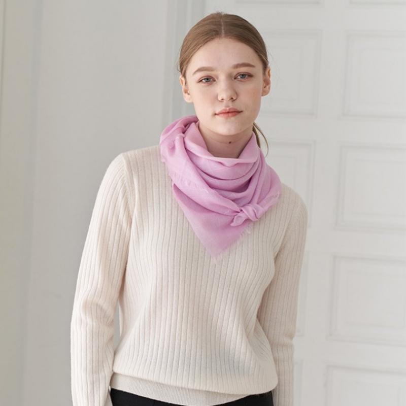Dal Cashmere Air Cashmere 100 Scarf Shine Light Purple