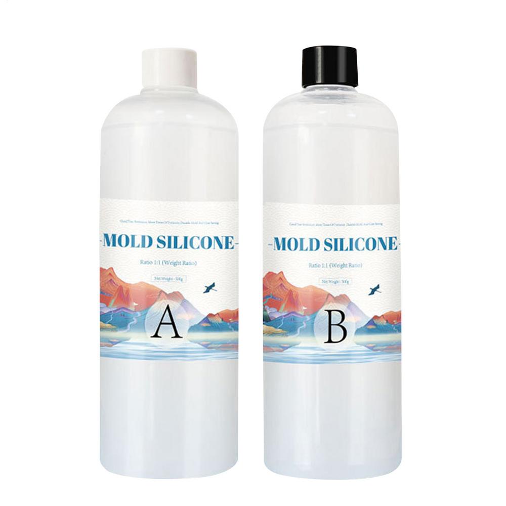 Сделай сам силиконовая форма Making AB 1:1 Жидкая Резина Silicona Liquida Para Mold Быстроотверждающийся Силиконовый Набор для Изготовления Форм Отвержденный 200г 500г