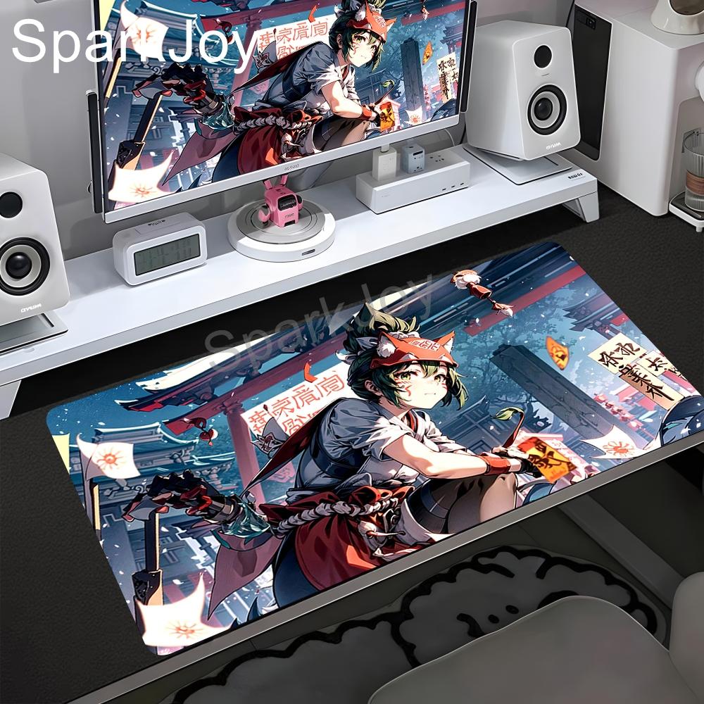 PC Gamer Cabinet Kawaii Mousepad XXL Sexy Anime Girl Overwatch Mercy Mouse Pad Keyboard Rug Laptop Gaming Accessories Desk Mat