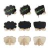 10pcs Wooden Mini Chalkboard Signs Creative Small Chalk Board Wedding Place Cards  Party Supplies