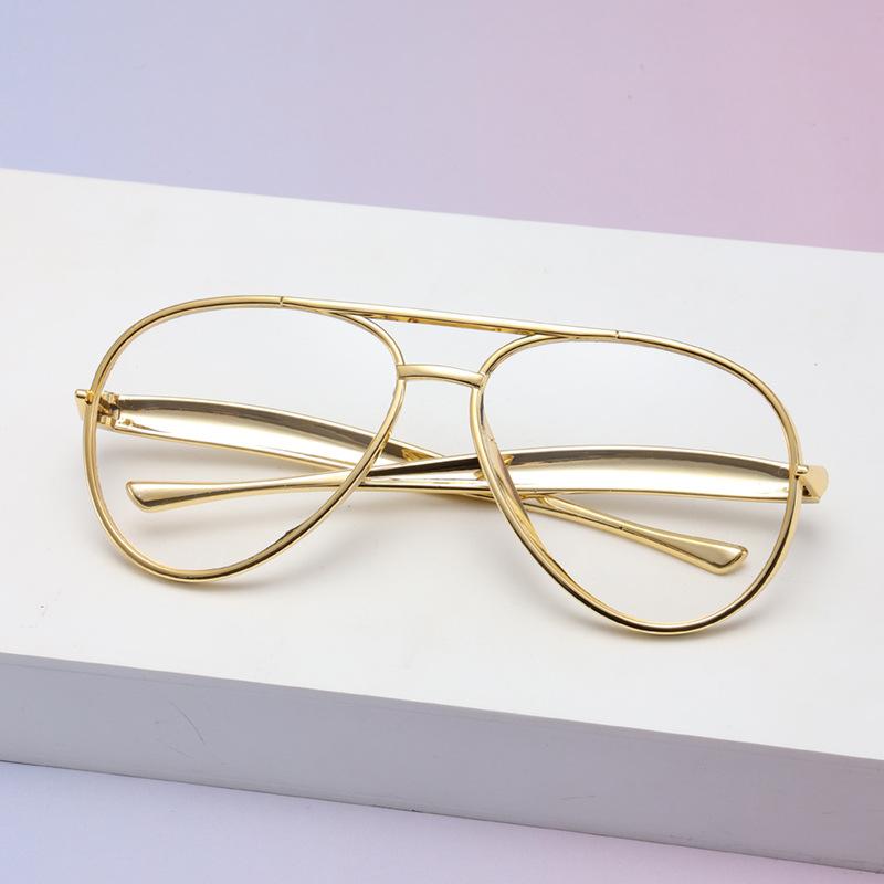 Fashion Toad Glasses Ball Party Glasses Double Beam Pc Large Frame Sunshade Glasses Men Driving Sunglasses Women
