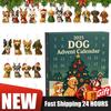 1/2Set Dog 24 Days Christmas Countdown Calendar Ornaments Christmas Advent Calendar Hanging Pendant Funny Gift for Dog Lovers