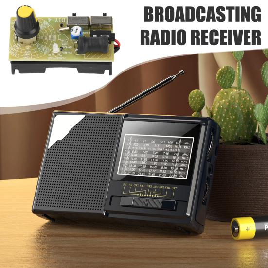 Радиомодуль 87–108 МГц FM/СВ/КВ Многодиапазонный модуль приемника Регулируемая частота Короткие Средние Волны FM-радио