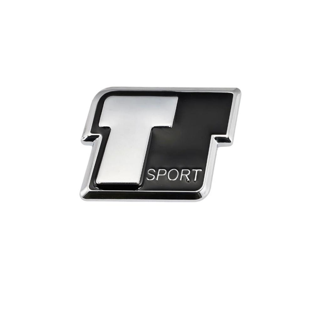 Car Sticker T Sports Sticker Emblem Badge Rear Trunk Decal for Toyota RAV4 Corolla