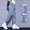 Мужские весенние и осенние тонкие повседневные и удобные брюки-бандаж для ног Nine Minute Denim Рабочие брюки