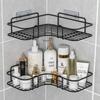 1pc Bathroom Shelf For Corner, Outdoor Organizer Cabinet Rack, Bathroom Kitchen No Punching Triangle Storage Rack Bathroom Accessories