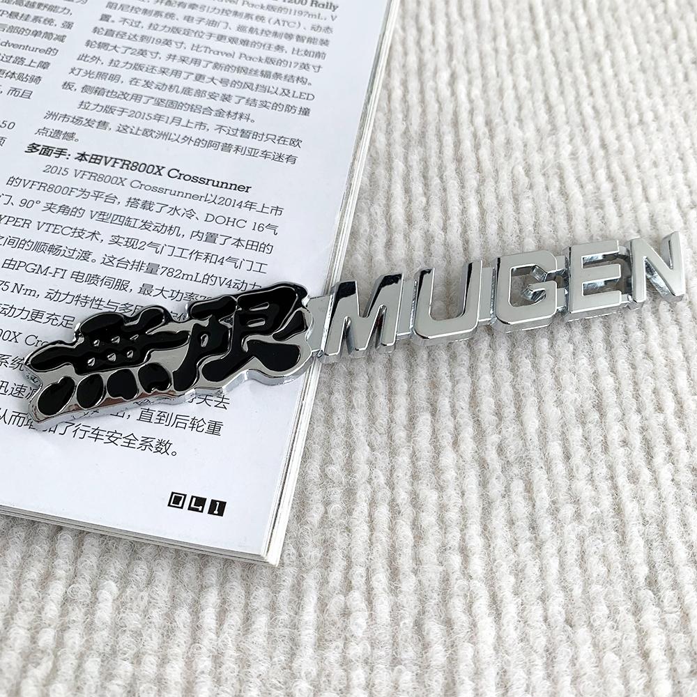 Emblema 3D de metal para la parrilla delantera del coche, tipo R, calcomanía con el logotipo para Honda CIVIC FD2 FD FA 5 Mugen