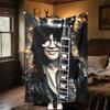 Guitarist Top Hat Guitar Soft Comfortable Blanket Suitable All Seasons Perfect Gift Office Nap Outdoor Travel