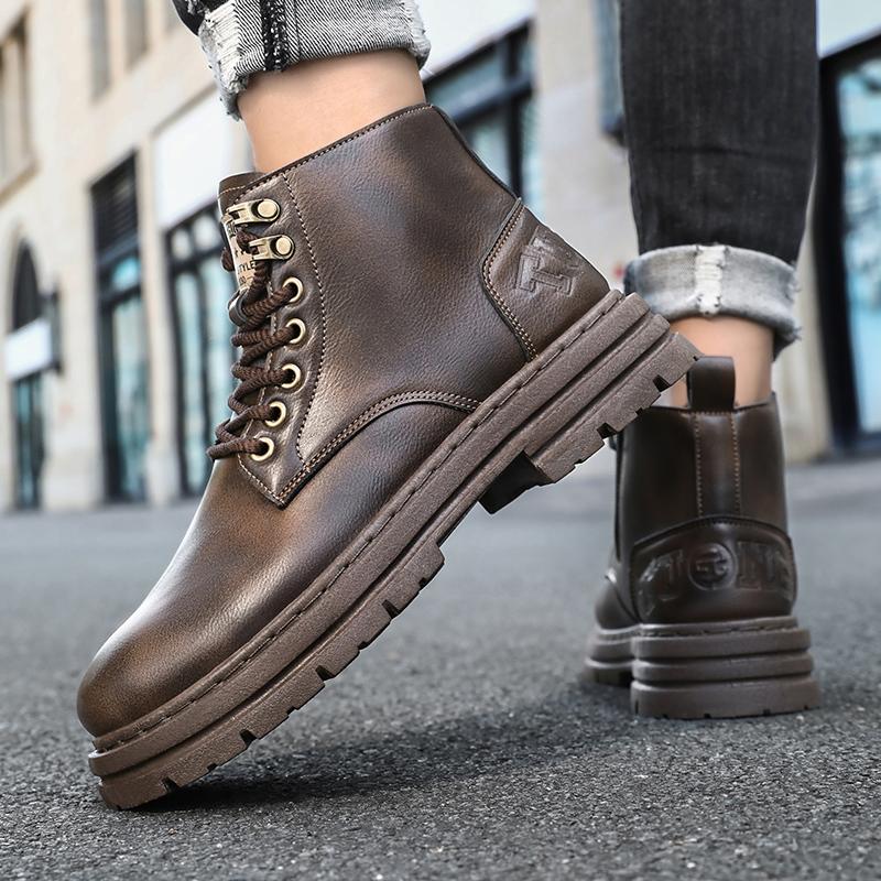 Luxury Men Boots Autumn Winter Slippers Warm Men Shoes Sneakers Male Tenis Shoes Boots Men Sneakers Winter High Top Shoes for Men
