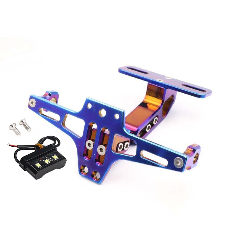 FOR KAWASAKI Z125 Z 125 Z125PRO 2015-  2018  Motorcycle Adjustable Angle License Number Plate Frame Holder