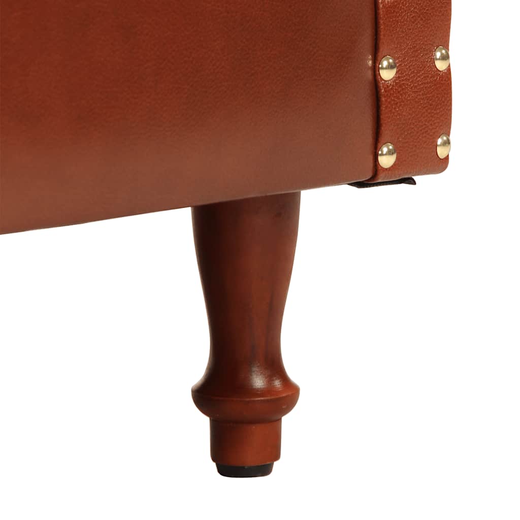 Armchair Brown Genuine Leather
