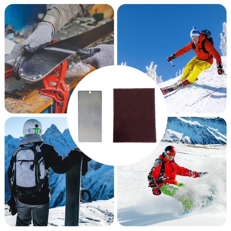 snowboard Scrapper wax kit Stainless Steel Snowboard Waxing Tool for Removing Excess Cooled Wax Ski Snowboard Accessories