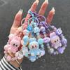 Cute Animal Keychain Resin Pendant, DIY Bead Backpack Charm for Couples Kids, Kawaii Cartoon Jewelry Gift for Christmas Birthday