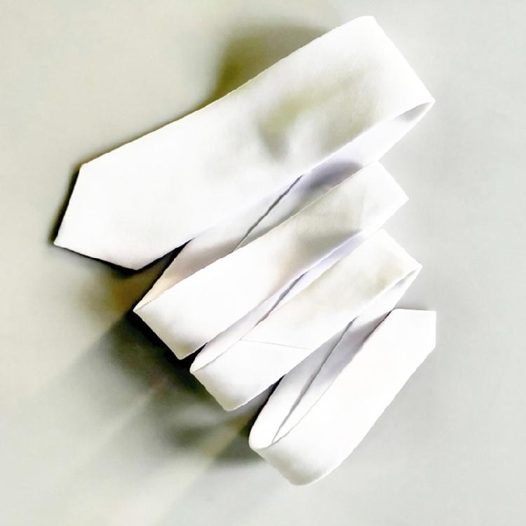 Blank Necktie Carnivals Necktie Do It Yourself Adjust Length Neck Tie for Shirt Sweater Decorative Adult Birthday Gift