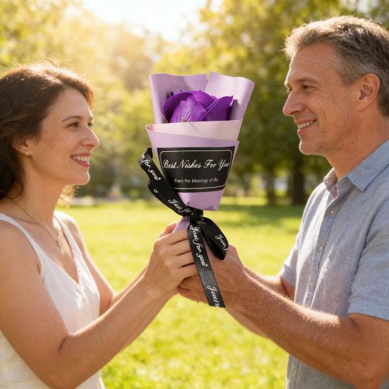 Мини букет из вечных роз Искусственный диффузор Мыльная роза Цветочный букет для мамы Женщинам на день рождения День святого Валентина Домашний декор для интерьера автомобиля