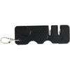 Black Pocket Knife Sharpener, Handheld Keychain Sharpening Tool for Outdoor, Camping, Kitchen Knives & Accessories