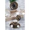Grace Gold Set Of 6 Coffee Cups - 90 Ml