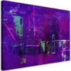 Canvas Print, Purple Abstraction Hand Painted