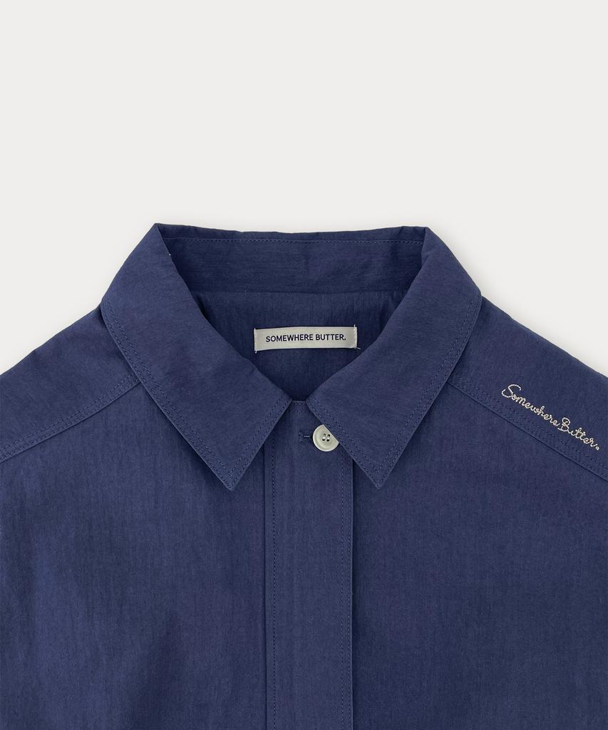Somewherebutter Salt Bomber Jacket - Vintage Blue