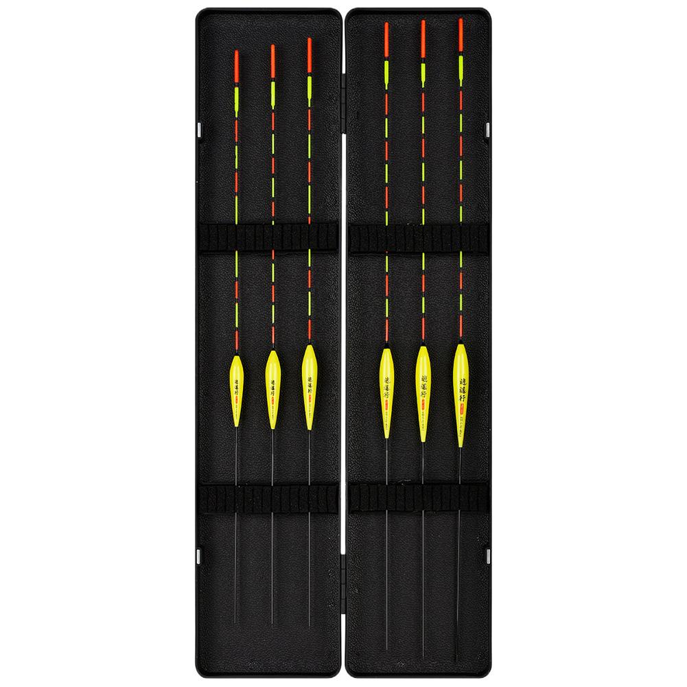 Набор рыболовных поплавков Поплавки с коробкой для хранения Рыболовные поплавки Высокая чувствительность для рыбалки на открытом воздухе