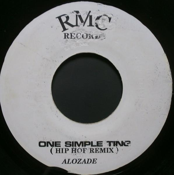 7-дюймовая пластинка ALOZADE One Simple Ting NONE RMC Records Ямайка Регги Ска Даб Б/У