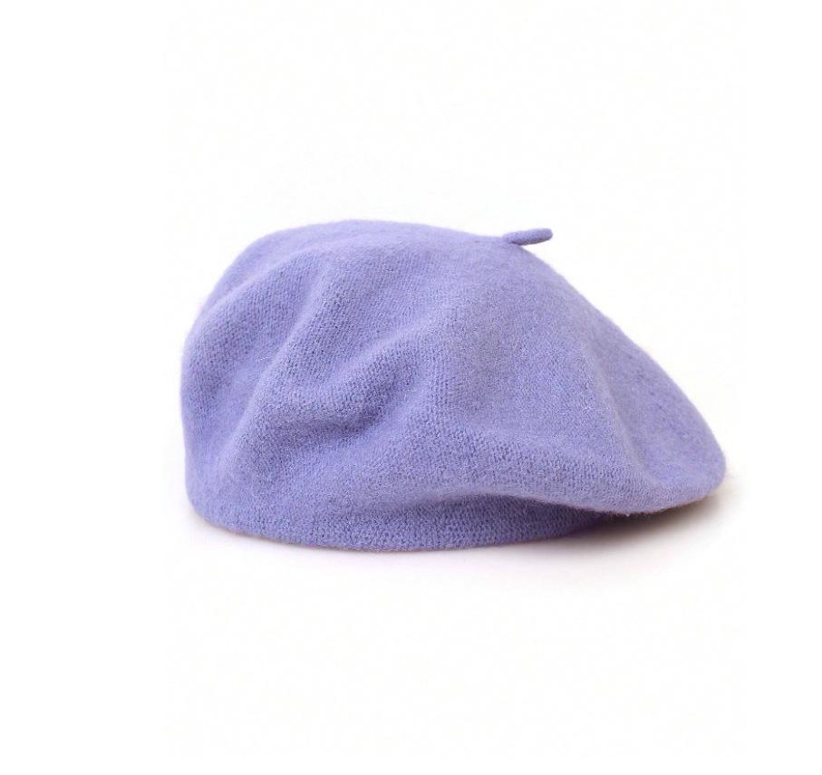 Винтажный британский женский шерстяной берет: Вязаная шляпа художника для осенне-зимнего тепла