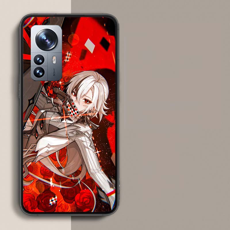 Чехол для телефона Arlecchino Genshin Impact для Xiaomi 15 Poco X7 X6 F7 14 Ultra Mi F6 F5 F4 F3 X5 X4 X3 M6 Pro M5 M5S M3 Capa Coque
