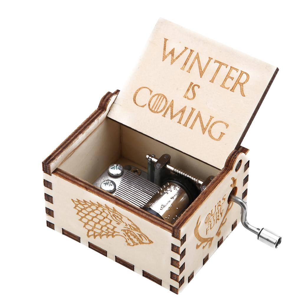 1 шт. деревянная резная ручная музыкальная шкатулка механическая классическая поделка подарок на день рождения