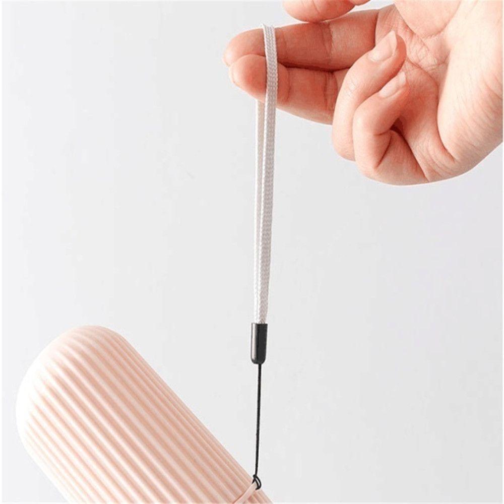 Контейнер Дорожная чашка Пластиковая коробка для хранения зубная щетка Нескользящая полоска Чехол для зубной щетки