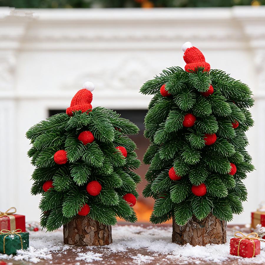 20cm Mini Christmas Tree Ornament for Desktop Decor and Gifts
