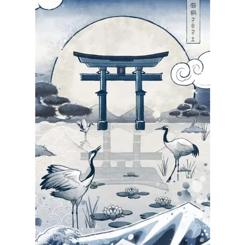 Japanese Art Cat Samurai Canvas Poster  Animal Print for Living Room Wall   Home ation Picture