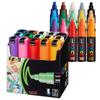 Mitsubishi Pencil Posca Широкий скошенный 15 PC8K15C Водные маркеры, Наконечник, Перо, Цвета,