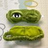 Skin-friendly Frog Sleep Eye Mask Cartoon Plush 3D Eye Mask Lovely Plush Sleep Mask  Dream Night