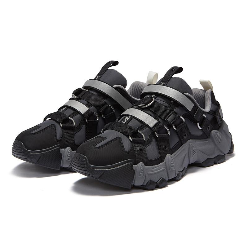 Perks And Mini X Fila Fusion Exocet Горные Кроссовки Удобные Модные Низкие Повседневные Кроссовки Мужские кроссовки Тень-Черный Серый Черный T12M441507FDB