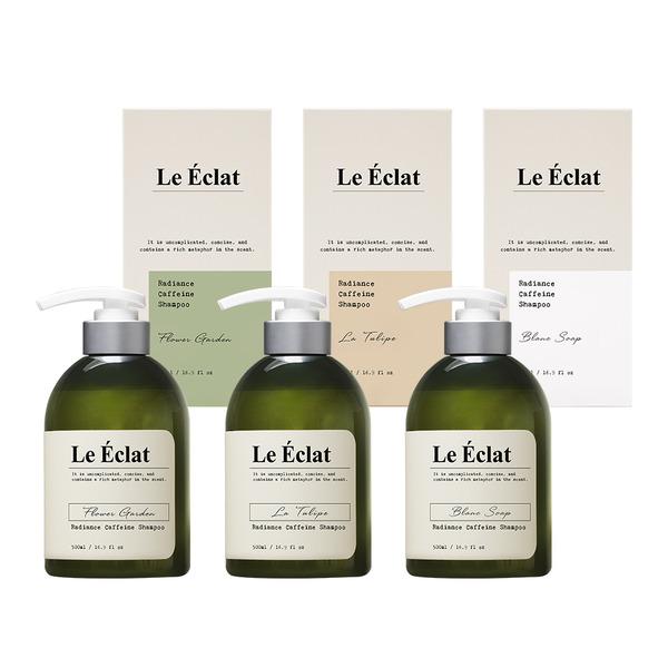 Набор из 3 шампуней Le Eclat Radiance с кофеином 500 мл