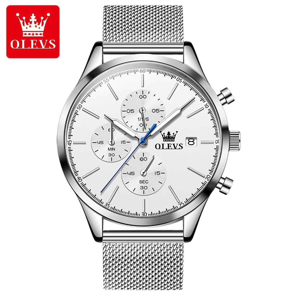 OLEVS Watches Men's Sports Chronograph Quartz Watch Simple Men's Watch Electronic Watch
