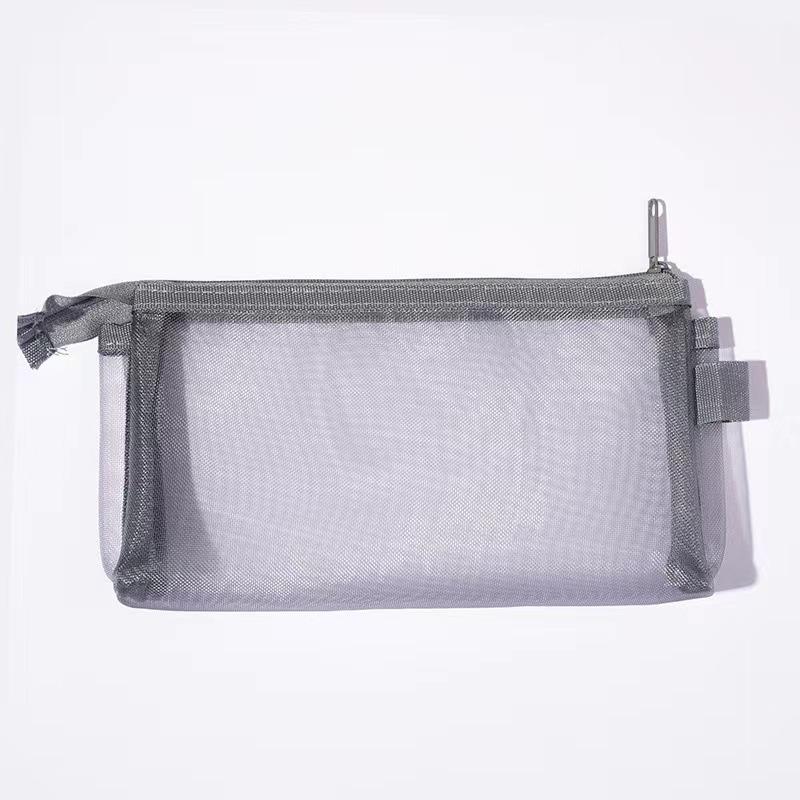 Сетчатый пенал прозрачный чехол для ручек милый простой эстетичный органайзер для сумки офисные школьные принадлежности для студенческой канцелярии