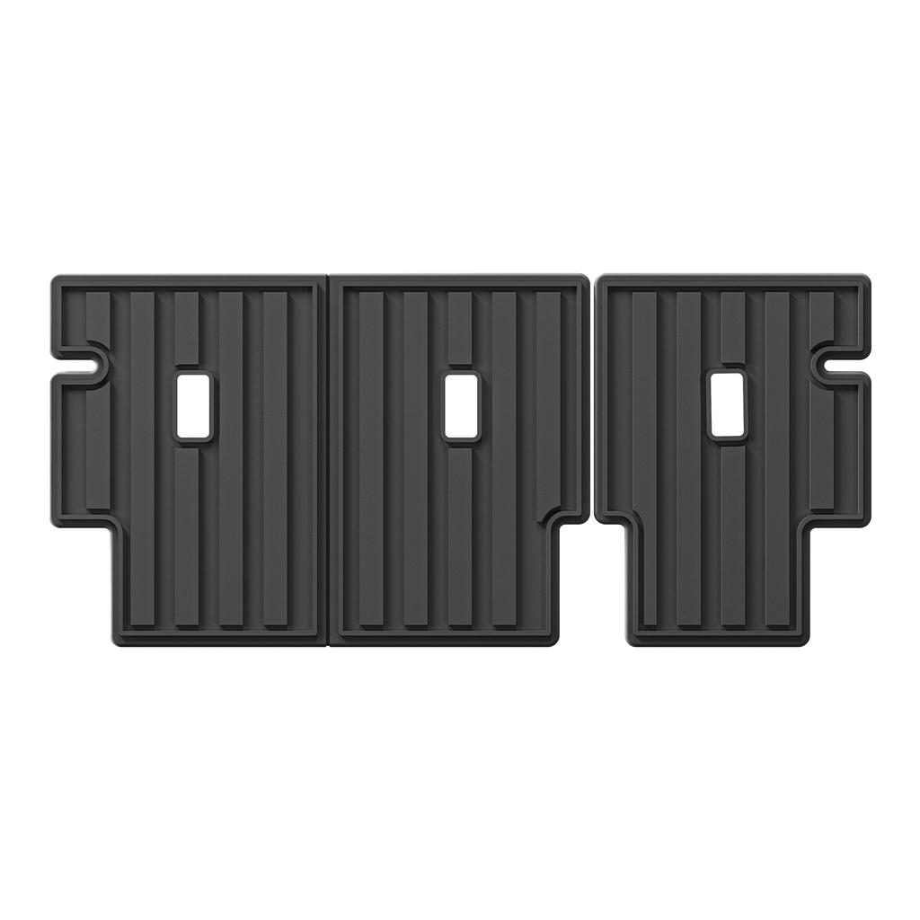 For GMC Hummer EV SUV 2022- 2024 2025 Car Floor Mats Trunk Backrest Pad All Weather Floor Liner TPE 3D Foot Mat Black