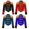 Kids Girls Ringmaster Jacket Costume Long Sleeve Fringe Tassel Shoulder Jacket Coat Circus Tailcoat Halloween Cosplay Dress Up