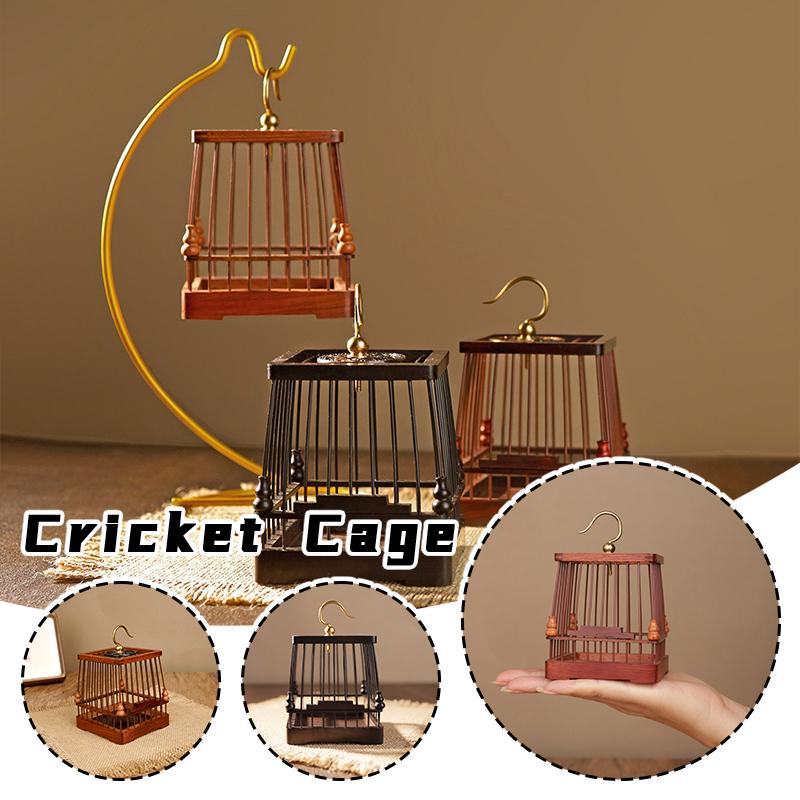 9x7.5cm Grasshopper Cage Cricket Insect Pet Cage House Catcher Feeding Wood Cage Small Parrots Finch Pets Birdcages New