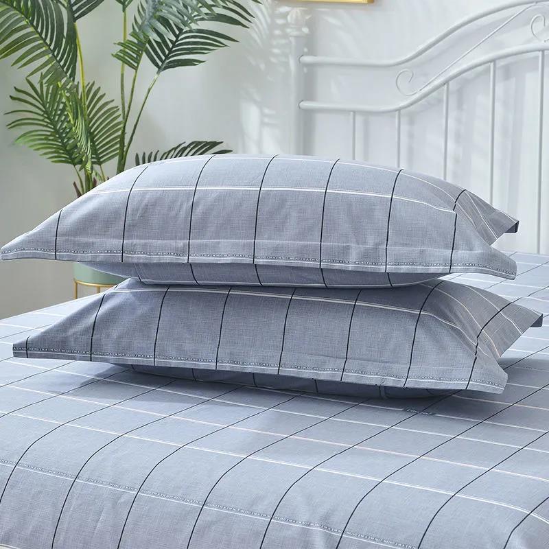 Pure Cotton Pillow Cover A Pair of Thick Cotton Printed Large Pillow Cover Adult Pillow Set