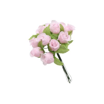 Искусственные цветы Роза Мини Букет Домашний Свадебный Венок Подарок Новогодняя вечеринка Украшения Аранжировка Принадлежности