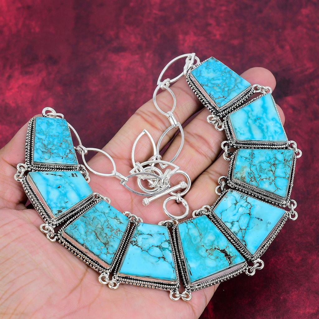 Ожерелье из синего морского осадка, ювелирные изделия из драгоценных камней, регулируемое ожерелье-цепочка из стерлингового серебра 925 пробы, подарок для женщин, ожерелье ручной работы