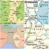Карта Таиланда Настенное Искусство Постер Винтажная Печать на Холсте для Классной Комнаты Изучение Географии Декор Туристического Агентства Образовательные Туристические Карты Рамка для Фото
